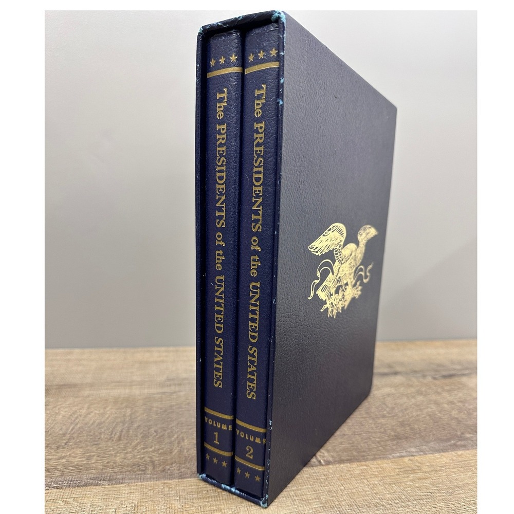The Presidents of the United States John Alice Durant 2 Vol Set 1972 Blue Gold